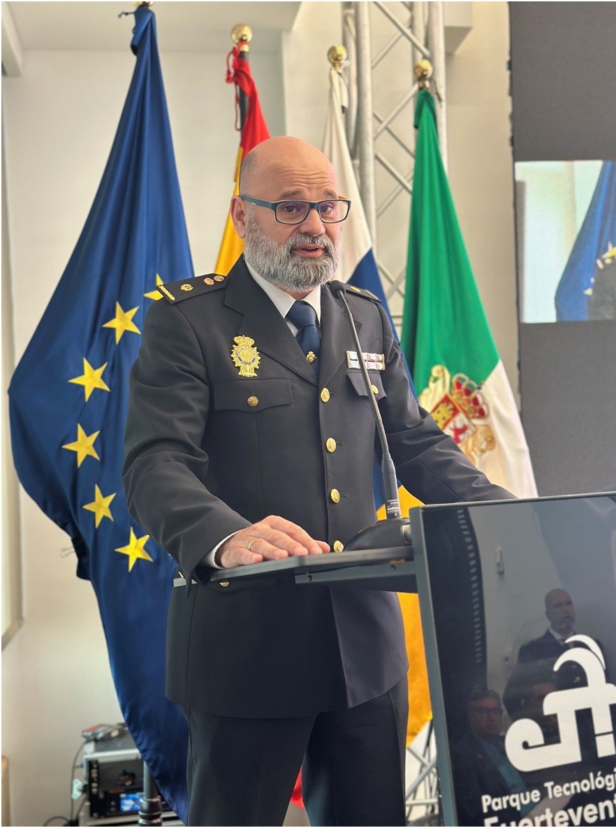 Inspector jefe, D. José Manuel Colodrás, responsable del Servicio de I+D de Policía Nacional - día 28/03/2025